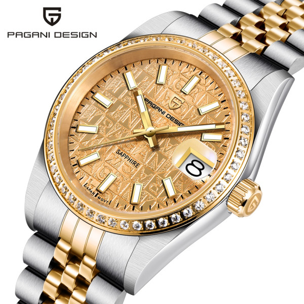 Чоловічий годинник Pagani Design PD-1794M Silver-Gold-Gold фото 3