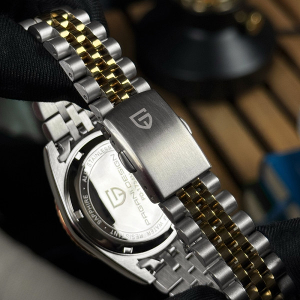 Чоловічий годинник Pagani Design PD-1794M Silver-Gold-Green фото 10