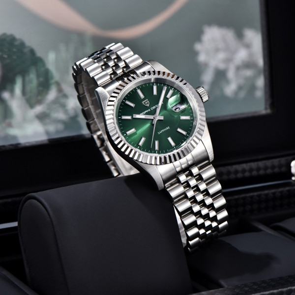 Чоловічий годинник Pagani Design PD-1794M Silver-Green фото 4