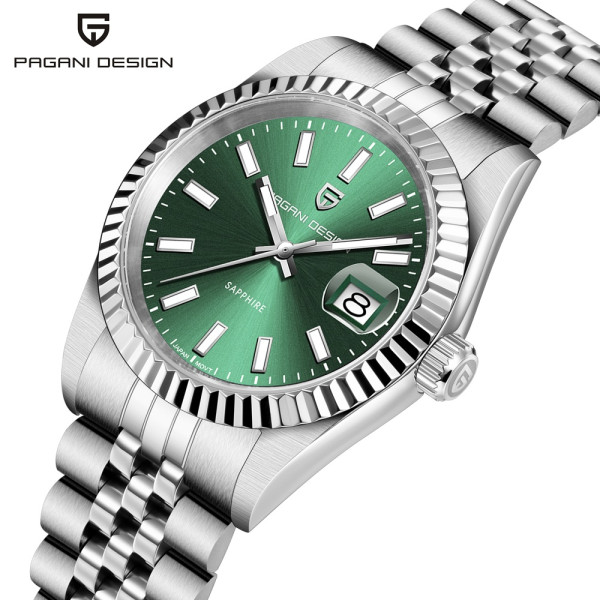 Чоловічий годинник Pagani Design PD-1794M Silver-Green фото 3