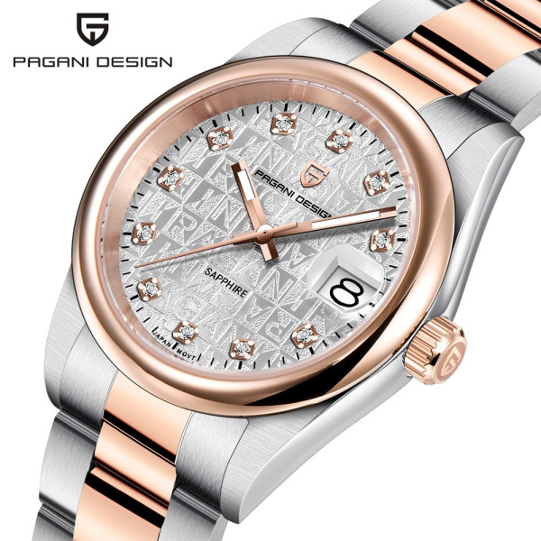 Женские часы Pagani Design PD-1794L Silver-Rose Gold-White фото 3