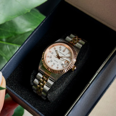 Pagani Design PD-1794L Silver-Rose Gold-White