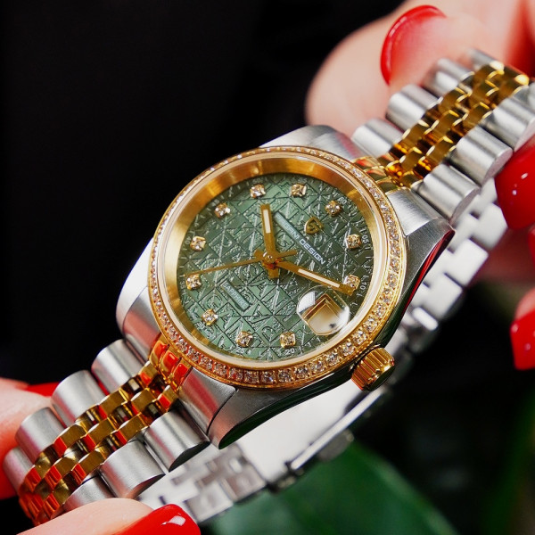Женские часы Pagani Design PD-1794L Silver-Gold-Green фото 9