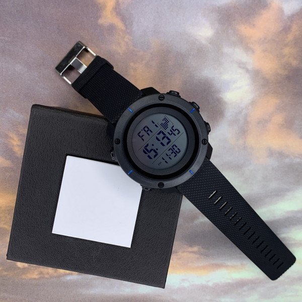 Чоловічий годинник Skmei 1213 Black-Blue фото 6