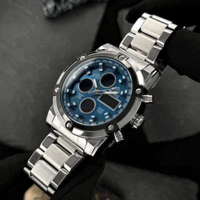 Skmei 1389BU Silver-Black-Blue