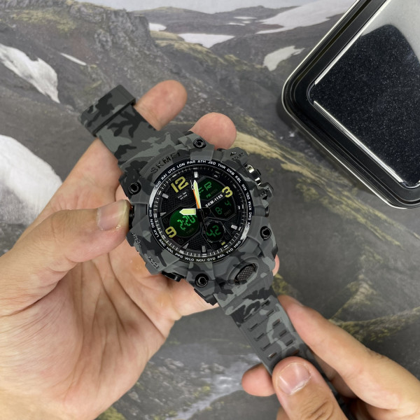 Мужские часы Skmei 1155B Military Gray фото 5