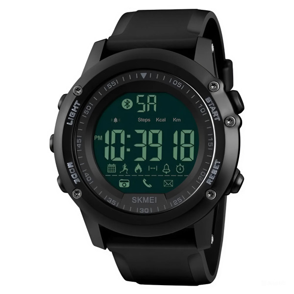 Мужские часы Skmei 1321 All Black Smart Watch фото 1