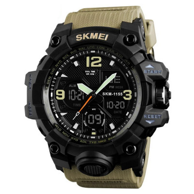 Skmei 1155 Black-Khaki