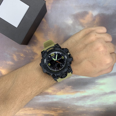 Skmei 1155 Black-Khaki