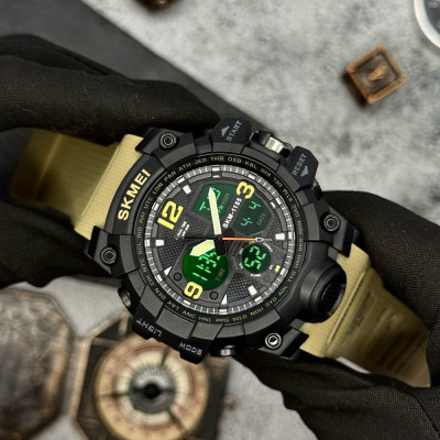 Skmei 1155 Black-Khaki