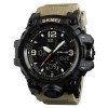 Чоловічий годинник Skmei 1155 Black-Khaki фото 2
