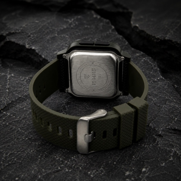 Мужские часы Skmei 1894 All Black-Military Wristband фото 8