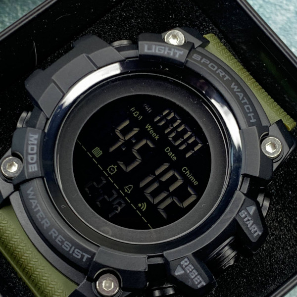 Чоловічий годинник Skmei 1384 Black-Military Wrisband фото 3