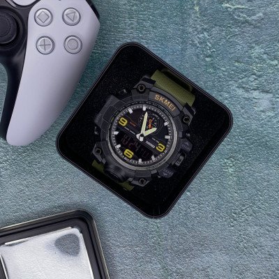 Skmei 1586 Black-Military Wrisband