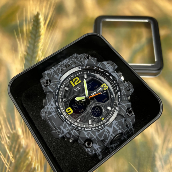 Мужские часы Skmei 1155 Black-Gray фото 3