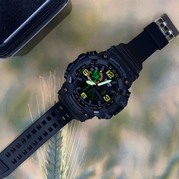 Чоловічий годинник Skmei 1520BK All Black фото 3