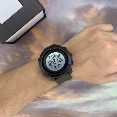 Skmei 1213AG Black-Military Wristband