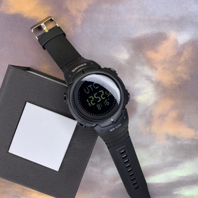 Skmei 1231BK All Black Smart Watch + Compass