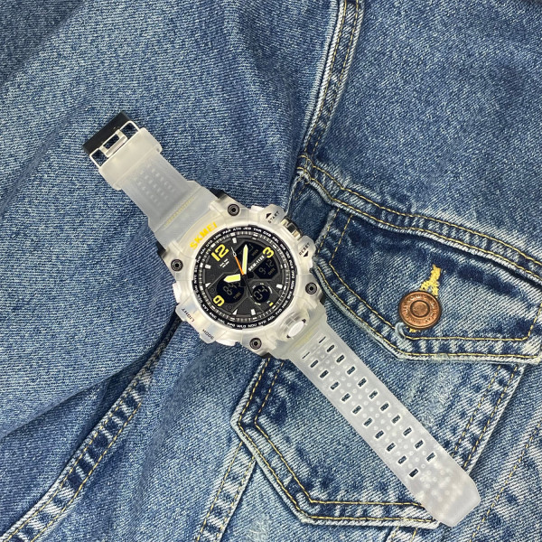 Мужские часы Skmei 1155BWT White-Black фото 3