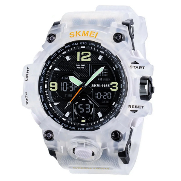 Чоловічий годинник Skmei 1155BWT White-Black фото 1