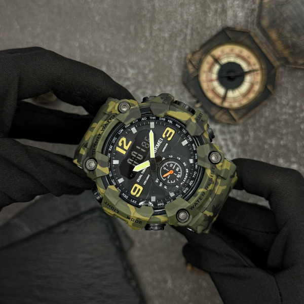 Мужские часы Skmei 1637CMGN Camo Green. фото 6
