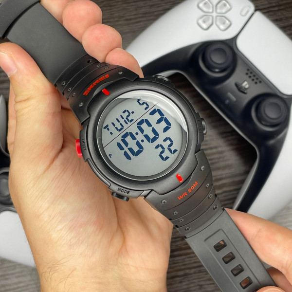 Чоловічий годинник Skmei 1068RD Black-Red фото 5