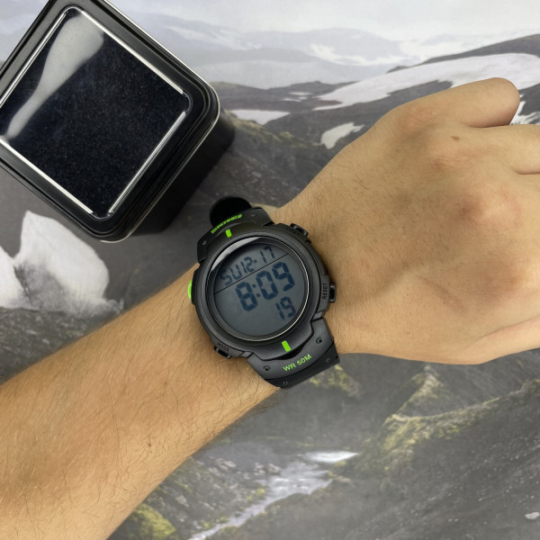 Мужские часы Skmei 1068GN Black-Green фото 4