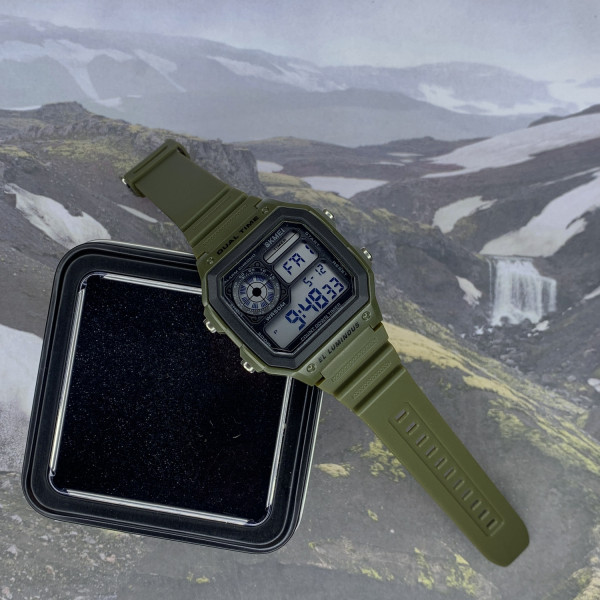 Мужские часы Skmei 1299AG Army Green. фото 5