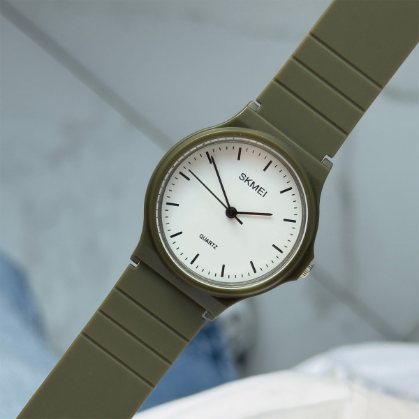Чоловічий годинник Skmei 1419AG Army Green фото 3