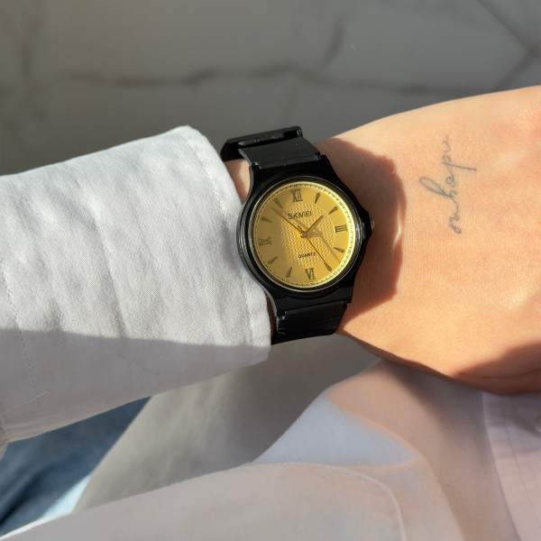 Чоловічий годинник Skmei 1422GD Gold фото 5