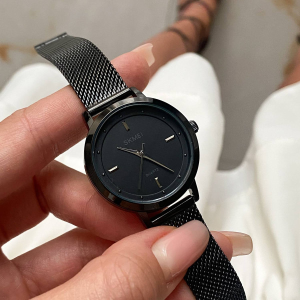 Жіночий годинник Skmei 1528BK Black фото 5