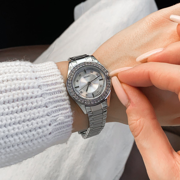 Жіночий годинник Skmei 1534SI Silver фото 6