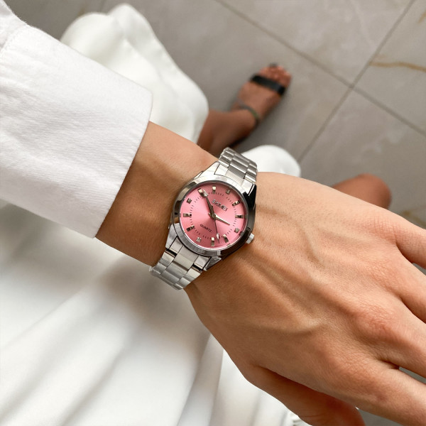 Жіночий годинник Skmei 1620SIPK Silver-Pink фото 5
