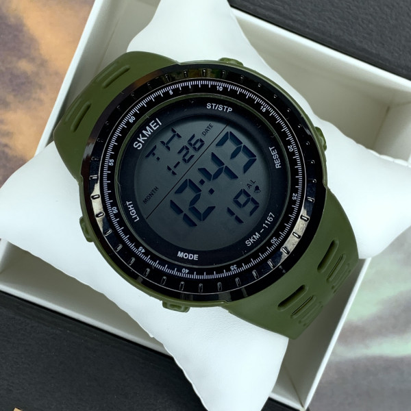 Чоловічий годинник Skmei 1167AG Army Green фото 3
