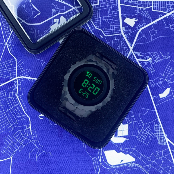 Чоловічий годинник Skmei 1631CMGY Camo Grey фото 3