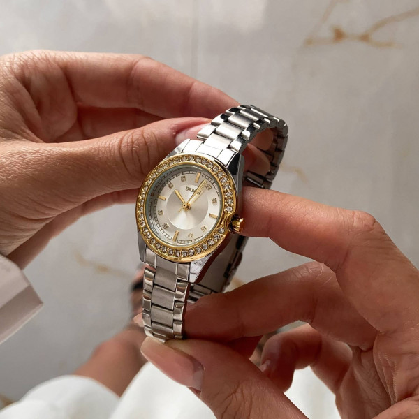 Женские часы Skmei 1534GDSI Gold-Silver фото 5