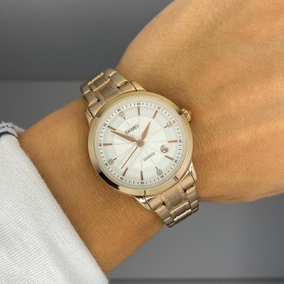 Skmei 1819RGSI Rose Gold-Silver