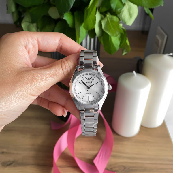 Женские часы Skmei 1964SIWT Silver-White фото 3