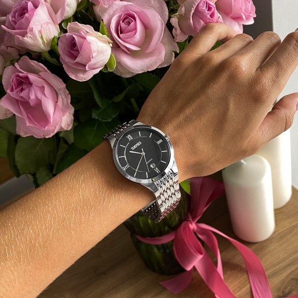 Жіночий годинник Skmei 9139BKSI-B Black-Silver B фото 6