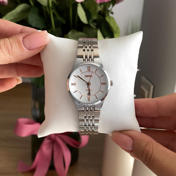 Жіночий годинник Skmei 9139WTGD-S White-Gold S фото 3