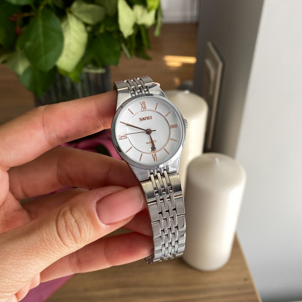 Жіночий годинник Skmei 9139WTGD-S White-Gold S фото 8
