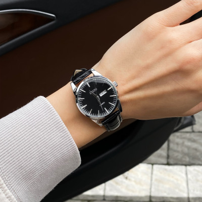 Skmei 9073SIBK-S Silver-Black lady