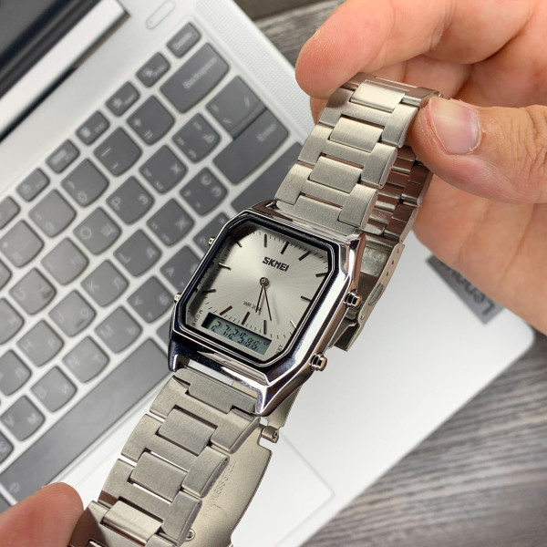 Мужские часы Skmei 1220SI Silver фото 7