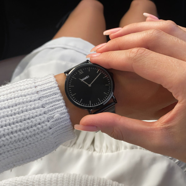 Женские часы Skmei 1181SBKSI Black-Silver Steel фото 8