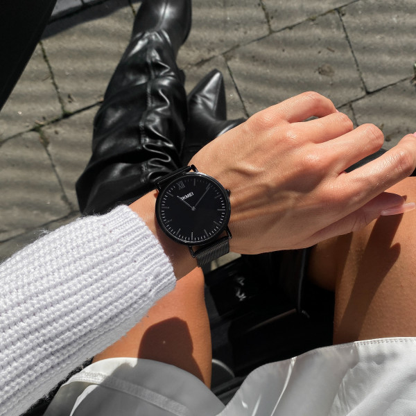 Жіночий годинник Skmei 1181SBKSI Black-Silver Steel фото 6