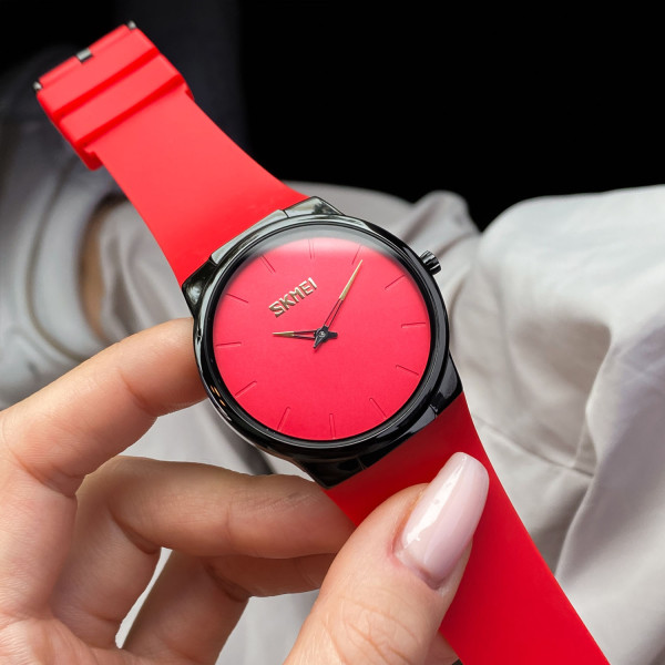 Женские часы Skmei 1601SRD Red фото 4