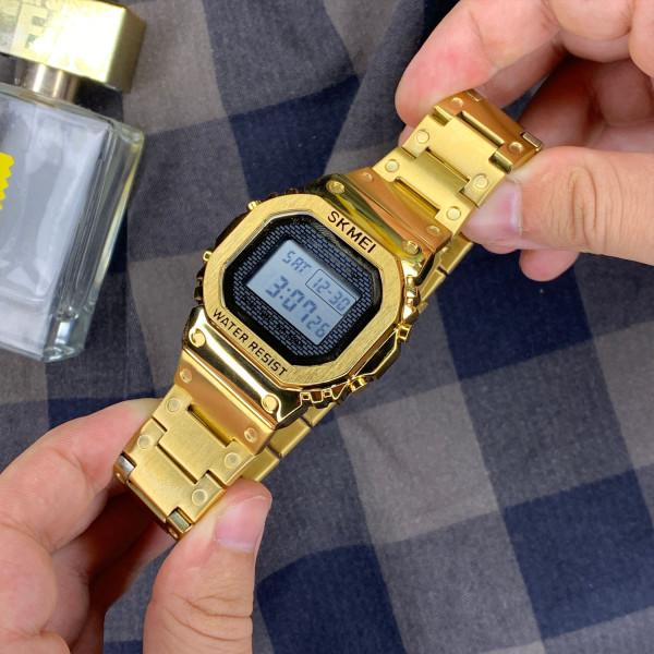 Чоловічий годинник Skmei 1456GD Gold фото 5