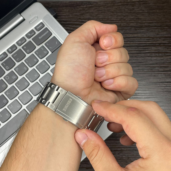 Мужские часы Skmei 1456SI Silver фото 6