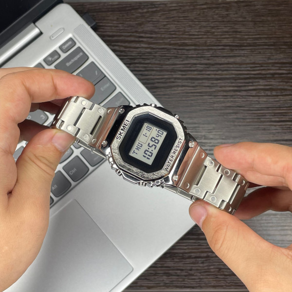 Мужские часы Skmei 1456SI Silver фото 7