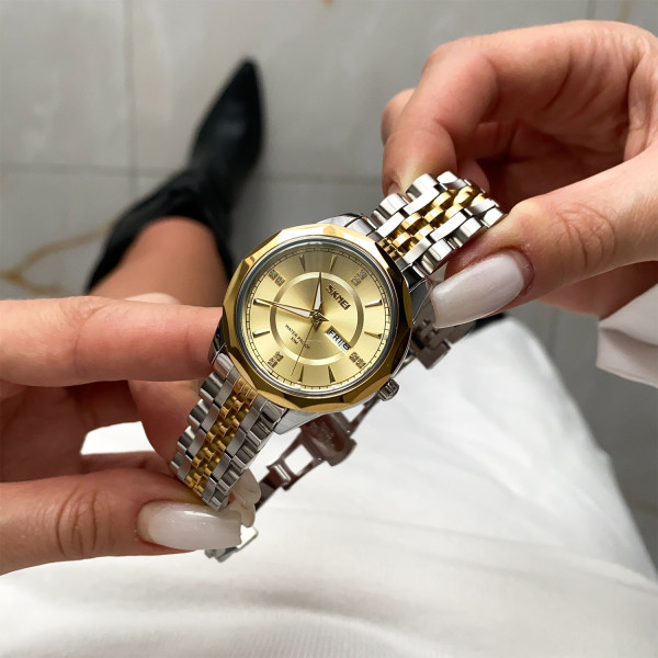 Женские часы Skmei 9264TGDGD Silver/Gold-Gold фото 3